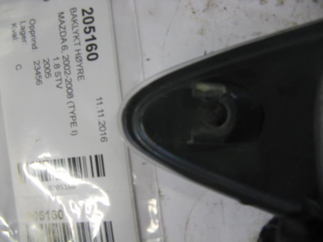 Baklykt høyre til Mazda 6 2002-2008 (Type I)  