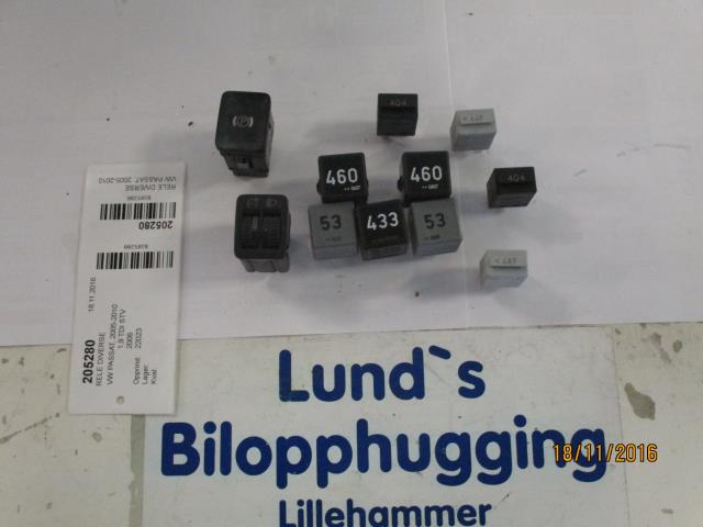Rele diverse til VW Passat, 2005-2010 (B6) (B6) 