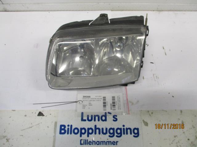 Frontlykt venstre halogen til VW Polo, 2000-2001 (Type III, Fase 2)  