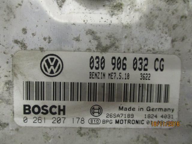 Styreenhet motor til VW Polo 2000-2001 (Type III, Fase 2)  (BOSCH|0 261 207 178|030906032CG|)