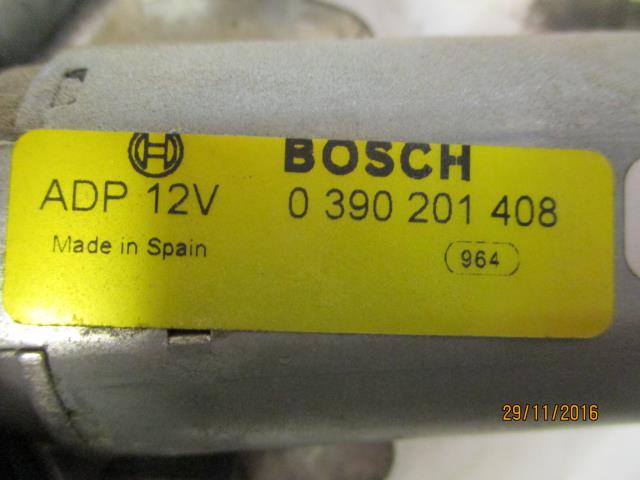 Viskermotor bakrute til Peugeot Partner 2002-2008 (Type I, Fase 2)  (BOSCH|0390201408|)