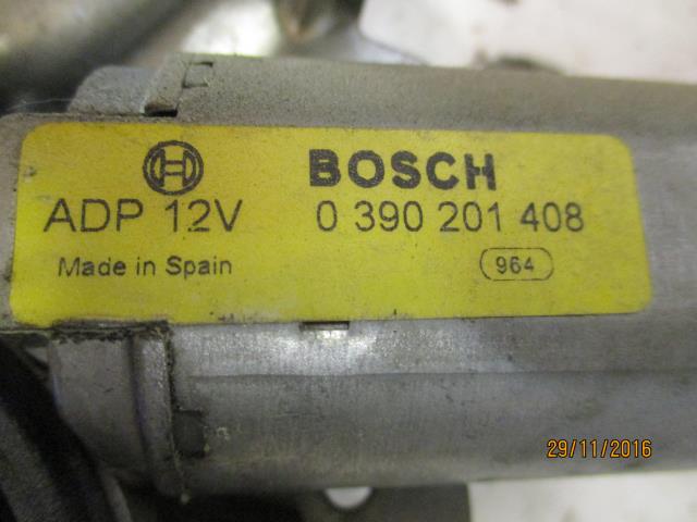 Viskermotor bakrute til Peugeot Partner 2002-2008 (Type I, Fase 2)  (BOSCH|0390201408|)