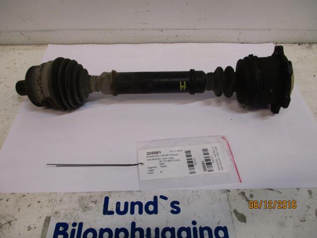 Drivaksel høyre foran til VW Passat, 2001-2005 (B5,3BG) (B5,3BG) 