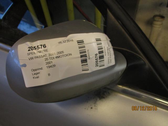 Speil høyre til VW Passat, 2001-2005 (B5,3BG) (B5,3BG) 