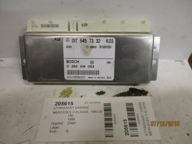 Styreenhet diverse til Mercedes C-Klasse, 1993-2000 (W202) (W202) (BOSCH|0 265 109 052)
