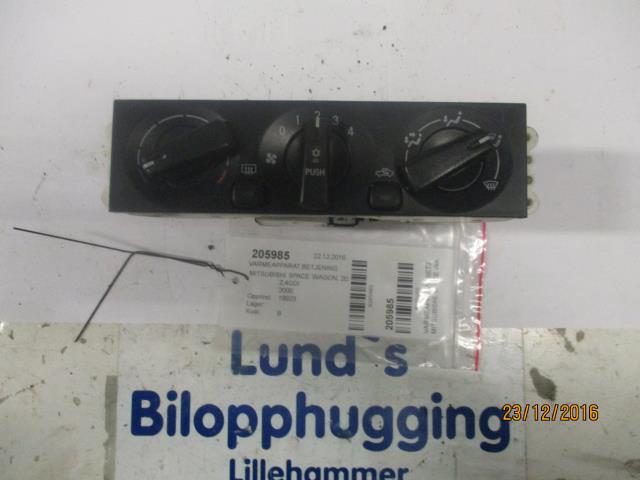 Varmeapparat betjening til Mitsubishi Space Wagon, 2000-2004  