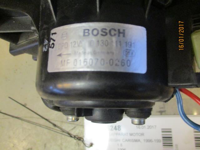 Varmeapparat motor til Mitsubishi Carisma 1996-1999 (Fase 1)  (BOSCH|013011191|)