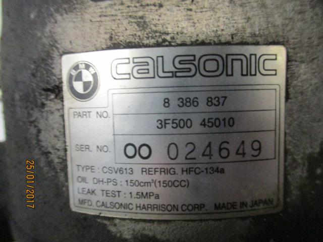 Aircondition kompressor til BMW 3-Serie 1998-2005 (E46) (E46) (CALSONIC|8 386 837|3F500 45010|)