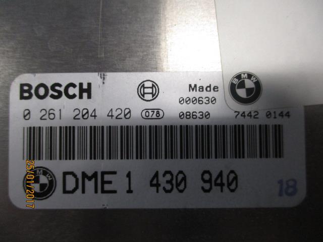 Styreenhet motor til BMW 3-Serie 1998-2005 (E46) (E46) (BOSCH|0 261 204 420|DME 1 430 940|)