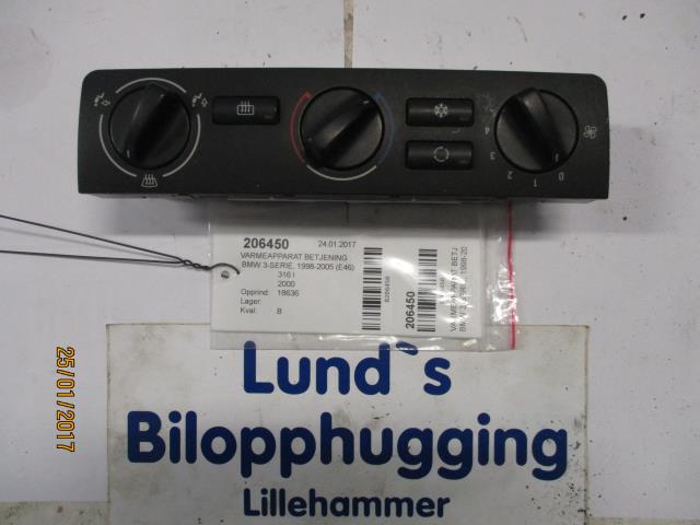 Varmeapparat betjening til BMW 3-Serie, 1998-2005 (E46) (E46) (64116907898)