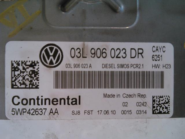 Styreenhet motor til VW Golf VI 2008-2012  (CONTINENTAL|03L906023DR|)