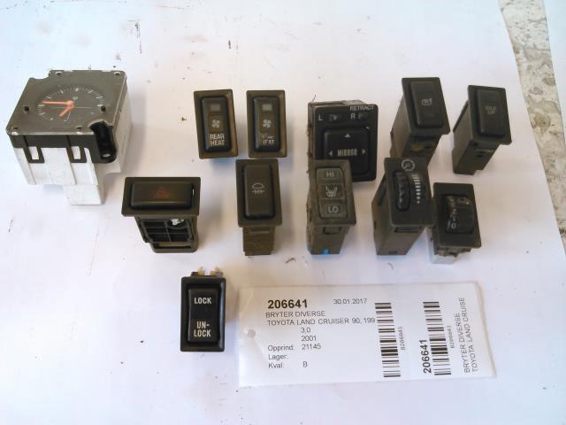 Bryter diverse til Toyota Land Cruiser 90, 1996-2002  