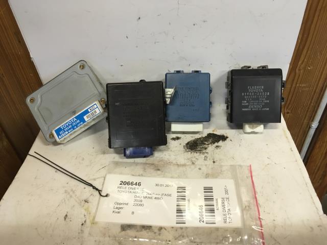 Rele diverse til Toyota Hiace, 2007-2012 (Fase 3)  