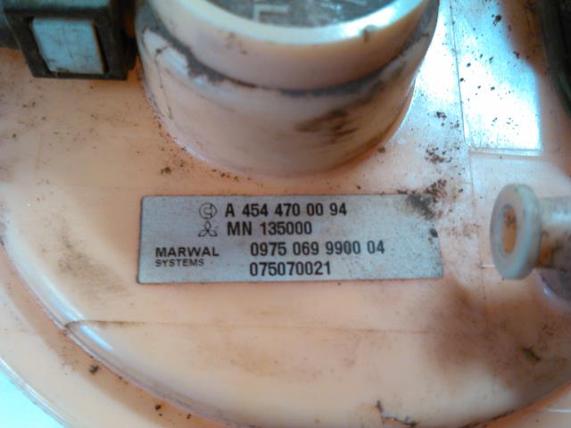 Bensinpumpe elektrisk til Mitsubishi Colt 2004-2008 (Type VII, Fase 1)  (MARWAL|A4544700094|0975069990004|075070021)