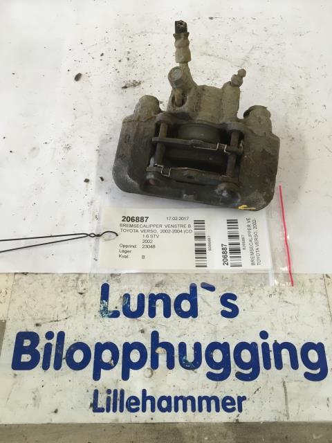 Bremsecaliper venstre bak til Toyota Verso, 2002-2004 (COROLLA) (COROLLA) 