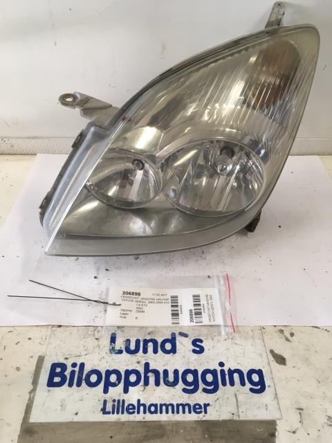 Frontlykt venstre halogen til Toyota Verso, 2002-2004 (COROLLA) (COROLLA) 