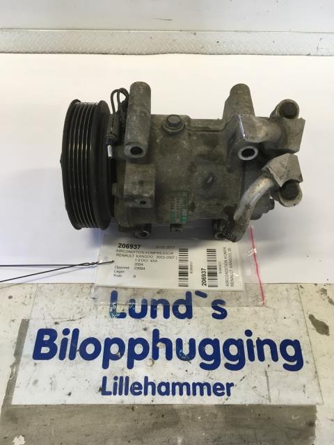 Aircondition kompressor til Renault Kangoo, 2003-2007 (Type I, Fase 2)
