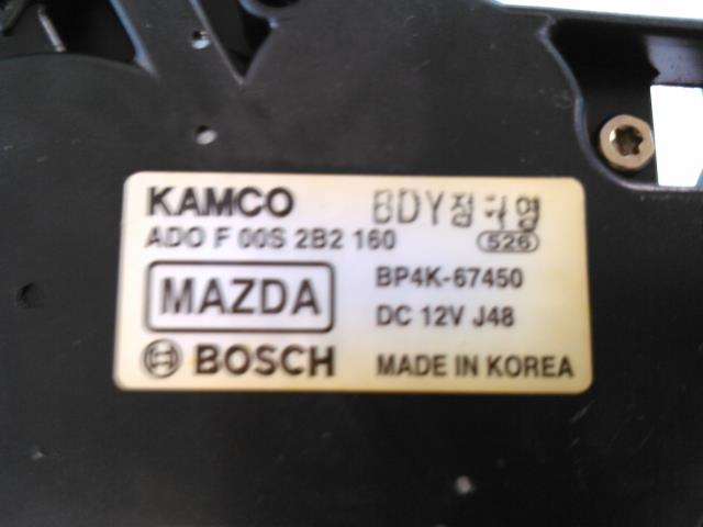 Viskermotor bakrute til Mazda 3 2006-2009 (Type I, Fase 2)  (BOSCH|ADOF00S2B2160|BP4K-67450|)