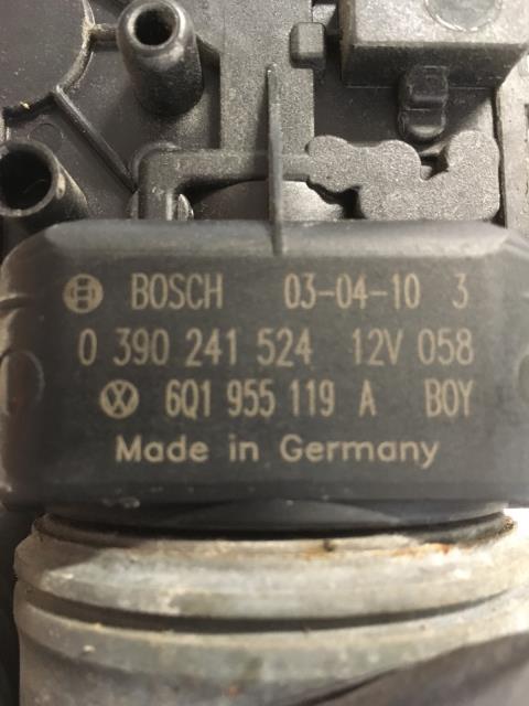 Viskermotor frontrute til Škoda Fabia 2000-2007 (Type I)  (BOSCH|0390241524|6Q1955119A|)