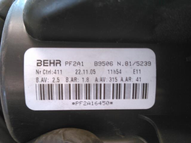 Varmeapparat motor til Peugeot 307 2005-2008 (Fase 2) (BEHR|PF2A16450|)