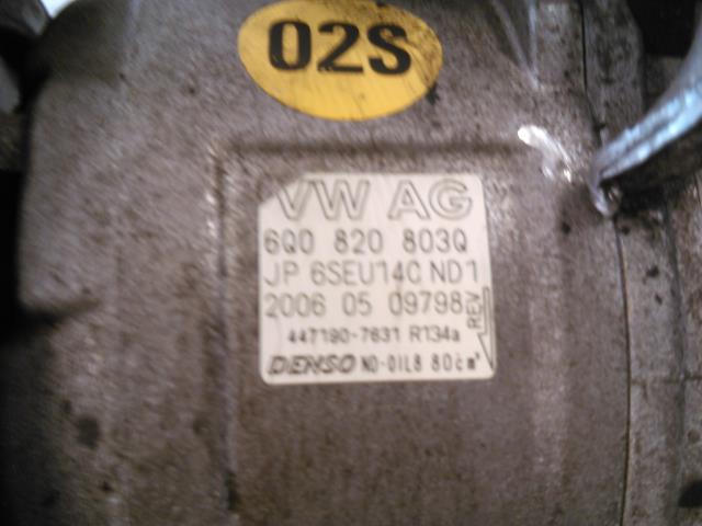 Aircondition kompressor til VW Polo 2005-2009 (Type IV, Fase 2)  (DENSO|6Q0820803Q|447190-7631|)