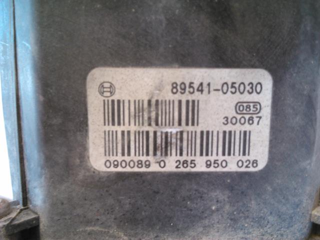 ABS sentral til Toyota Avensis 2000-2003 (Type I, Fase 2)  (BOSCH|89541-05030|0265950026|)
