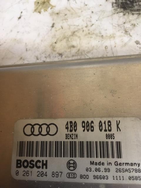 Styreenhet motor til Audi A4 1999-2001 (Type I, Fase 2) (B5) (B5) (BOSCH|0 261 204 897|4B0 906 018 K|)