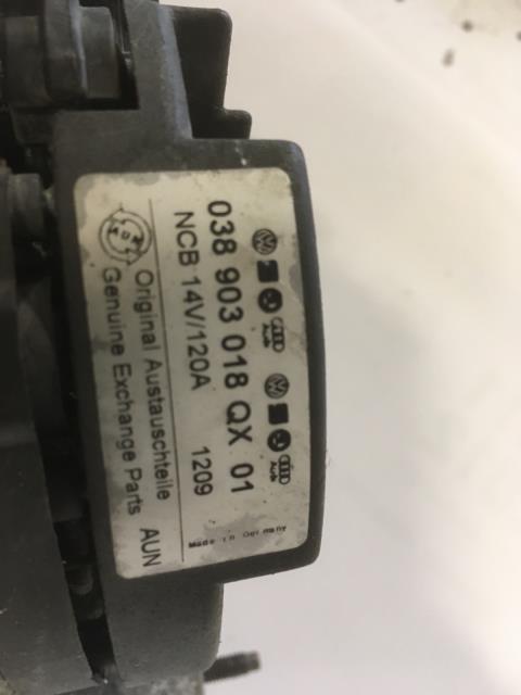 Dynamo diesel til Seat Alhambra 2001-2010  (BOSCH|038903018QX|ORIGINAL BYTTEDYNAMO|)