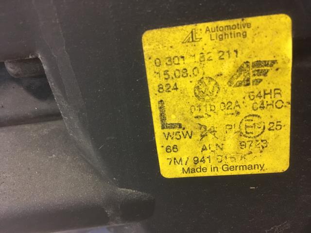 Frontlykt venstre halogen til Seat Alhambra 2001-2010  