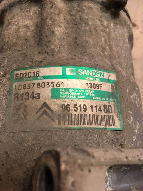Aircondition kompressor til Peugeot 307, 2001-2004 (Fase 1)  