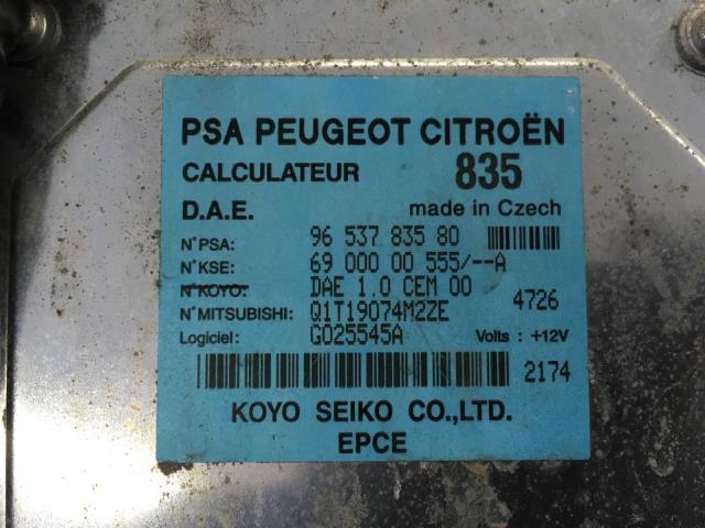 Styreenhet diverse til Citroën C3, Pluriel 2003-2010  (KOYO SEIKO|9653783580|)