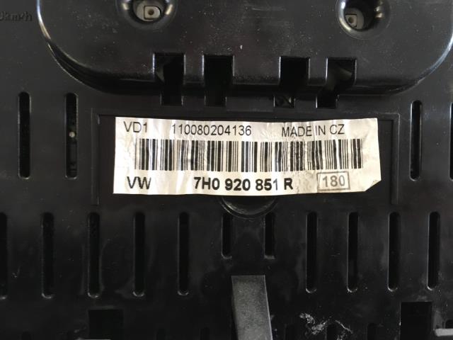 Instrumentpanel til VW Transporter / Caravelle 2003-2009 (Fase 1) (T5) (T5) (VDO|7H0920851R|)
