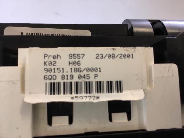 Varmeapparat betjening til VW Polo 2002-2005 (Type IV, Fase 1)  (BEHR|6Q0819045P|)
