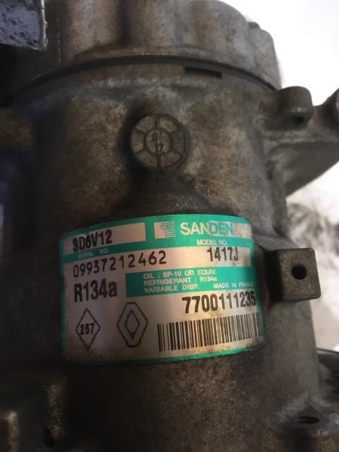 Aircondition kompressor til Renault Kangoo 2003-2007 (Type I, Fase 2)  (SANDEN|SD5V12|09937212462|1417J)