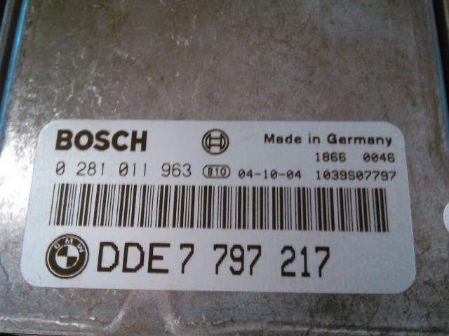 Styreenhet motor til BMW 1-Serie 2004-2011 (E81/E82/E87/E88) (E81/E82/E87/E88) (BOSCH|0281011963|DDE7797217|)
