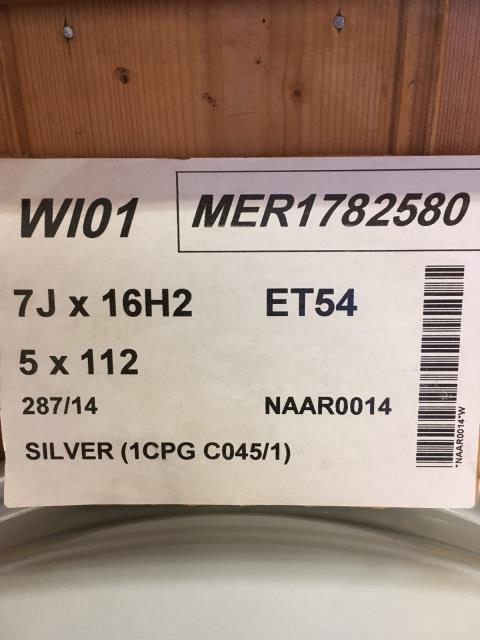 Felg aluminium til Mercedes A-Klasse 1998-2004 (W168) (W168)