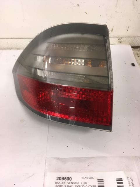 Baklykt venstre ytre til Ford S-Max, 2006-2010 (Type I, Fase 1)  
