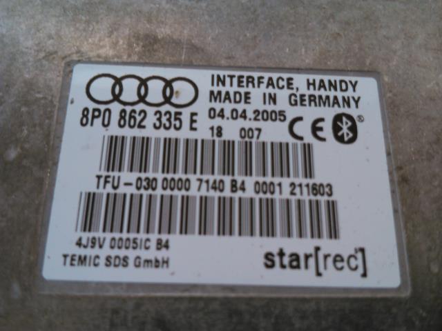 Styreenhet diverse til Audi A3 2003-2008 (Type II, Fase 1)  (8P0862335E|)