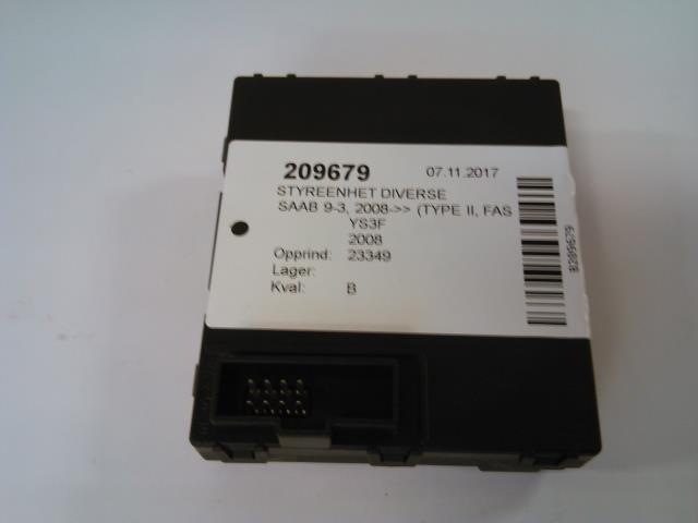 Styreenhet diverse til Saab 9-3 2008-2011 (Type II, Fase 2)  (TEMIC|12779003|)