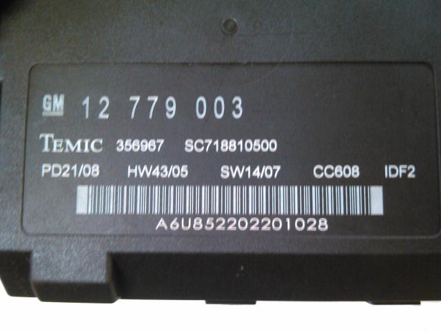 Styreenhet diverse til Saab 9-3 2008-2011 (Type II, Fase 2)  (TEMIC|12779003|)