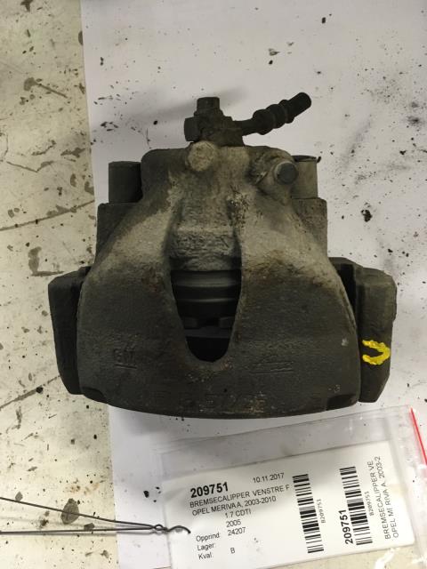 Bremsecaliper venstre foran til Opel Meriva A, 2003-2010  
