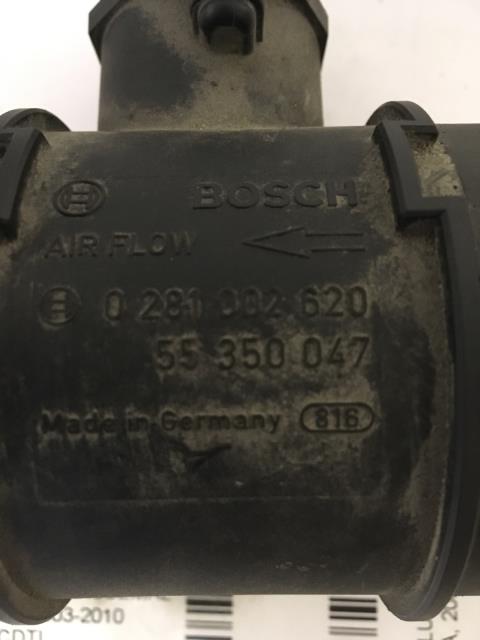 Luftmengde/luftmassemåler til Opel Meriva A 2003-2010  (BOSCH|0281002620|55350047|)