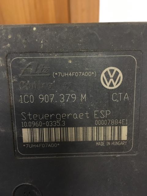 ABS sentral til Škoda Octavia 2000-2004 (Type I, Fase 2)  (ATE|1C0907379M|CTA|100960-03353)