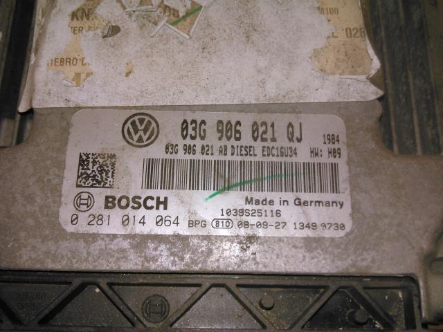 Styreenhet motor til VW Golf V, STV 2007-2010 (JETTA) (JETTA) (BOSCH|03G906021QJ|0281014064|)