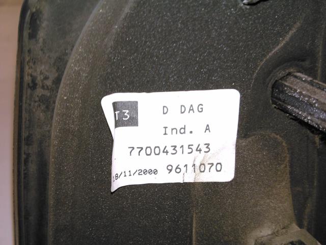 Speil høyre til Renault Scenic 1999-2003 (Type I, Fase 2)
