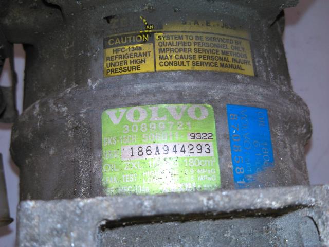 Aircondition kompressor til Volvo V40 / S40 2000-2004 (Type I, Fase 2)  (ZEXEL|30899721|186A944293|506011-9322)