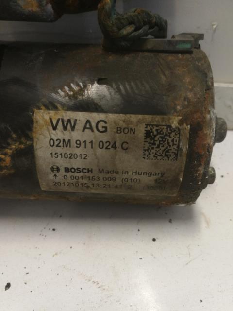 Starter diesel til VW Transporter / Caravelle 2009-2015 (Fase 2) (T5) (T5) (BOSCH|02M 911 024 C|)