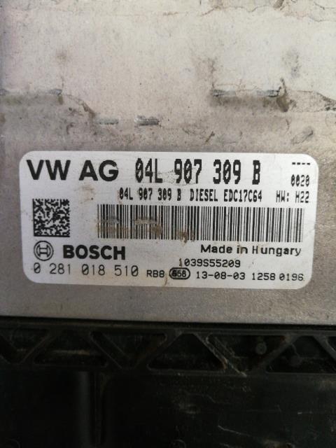 Styreenhet motor til VW Golf VII 2012-2017 (Fase 1)  (BOSCH|04L 907 309 B|0 281 018 510|)