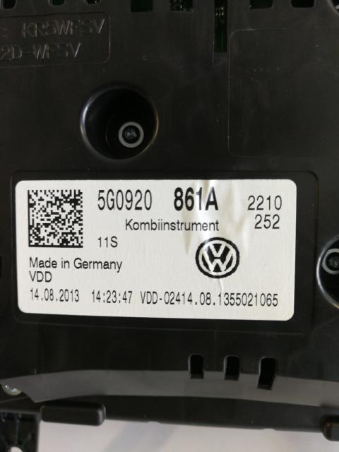 Instrumentpanel til VW Golf VII 2012-2017 (Fase 1)  