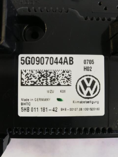Varmeapparat betjening til VW Golf VII 2012-2017 (Fase 1)  